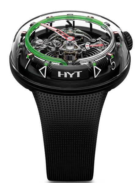 Review HYT H20 51 mm Black PVD 251-AD-46-GF-RU Replica watch